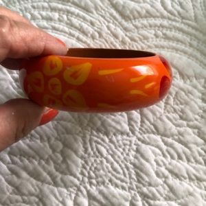 Pretty orange with yellow and red bracelet